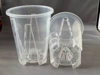 4.5inch Tall Vented Clear Pot